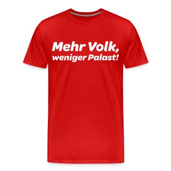 Mehr Volk weniger Palast Ziviler Ungehorsam Demon - Männer Premium Bio T-Shirt - Rot - Vorne - Damien (186cm)