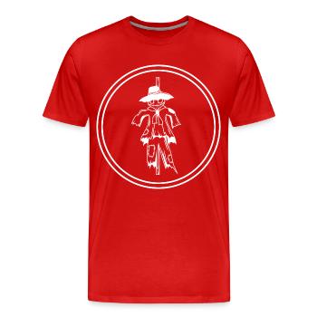 Scarecrow - Men's Premium Organic T-Shirt - red - Front - Damien (186cm)