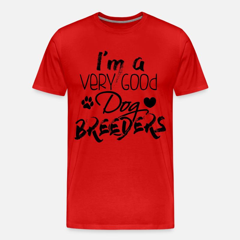 Hundezüchter - Männer Premium Bio T-Shirt - Rot