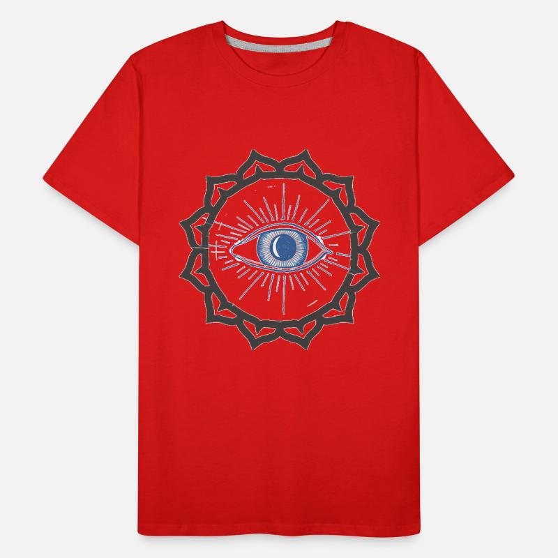 Das geöffnete dritte Auge - Geschenkidee Männer Premium Bio T-Shirt