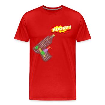 Wasserpistole Boom - Männer Premium Bio T-Shirt - Rot - Vorne - Damien (186cm)