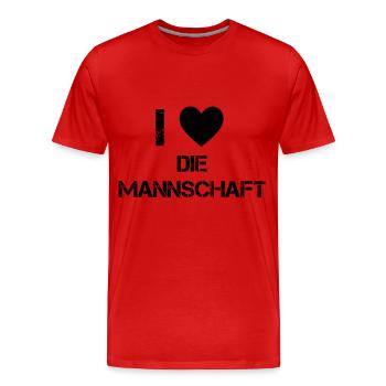 Sport - Männer Premium Bio T-Shirt - Rot - Vorne - Damien (186cm)