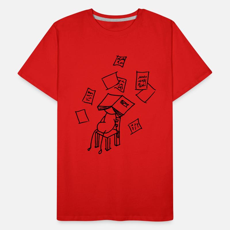 krank oder Schule Männer Premium Bio T-Shirt