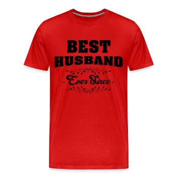 meilleur mari - T-shirt bio Premium Homme - rouge - Devant - Damien (186cm)
