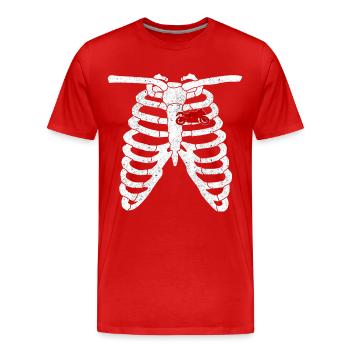 Motorcycle Motorcyclist Motorcyclist Gift - Men's Premium Organic T-Shirt - red - Front - Damien (186cm)