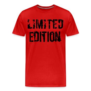 Limited Edition - Männer Premium Bio T-Shirt - Rot - Vorne - Damien (186cm)