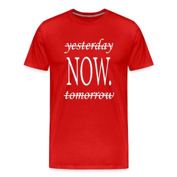 claims - Men's Premium Organic T-Shirt - red - Front - Damien (186cm)