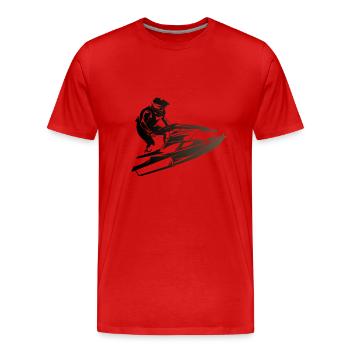 Jet Ski nautique Ski nautique Surf surf - T-shirt bio Premium Homme - rouge - Devant - Damien (186cm)