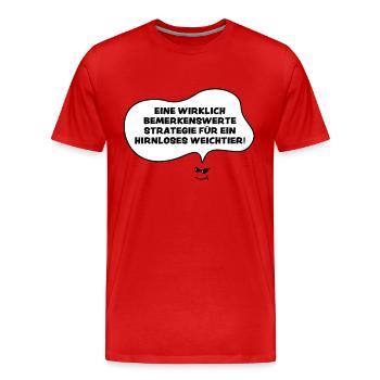 funny Sarcasm Shirt Sunglasses Sarcastic Tea - Men's Premium Organic T-Shirt - red - Front - Damien (186cm)