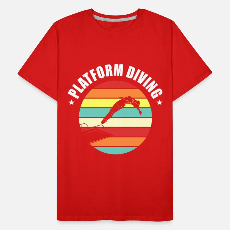 Platform Diving Diving Diving Men's Premium Organic T-Shirt