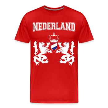 Netherlands - Men's Premium Organic T-Shirt - red - Front - Damien (186cm)