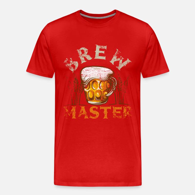 Brew Master - Männer Premium Bio T-Shirt - Rot