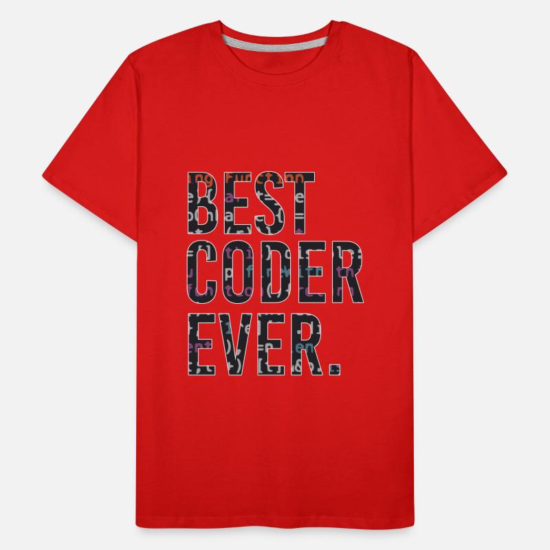 Best programmer code coder Men's Premium Organic T-Shirt