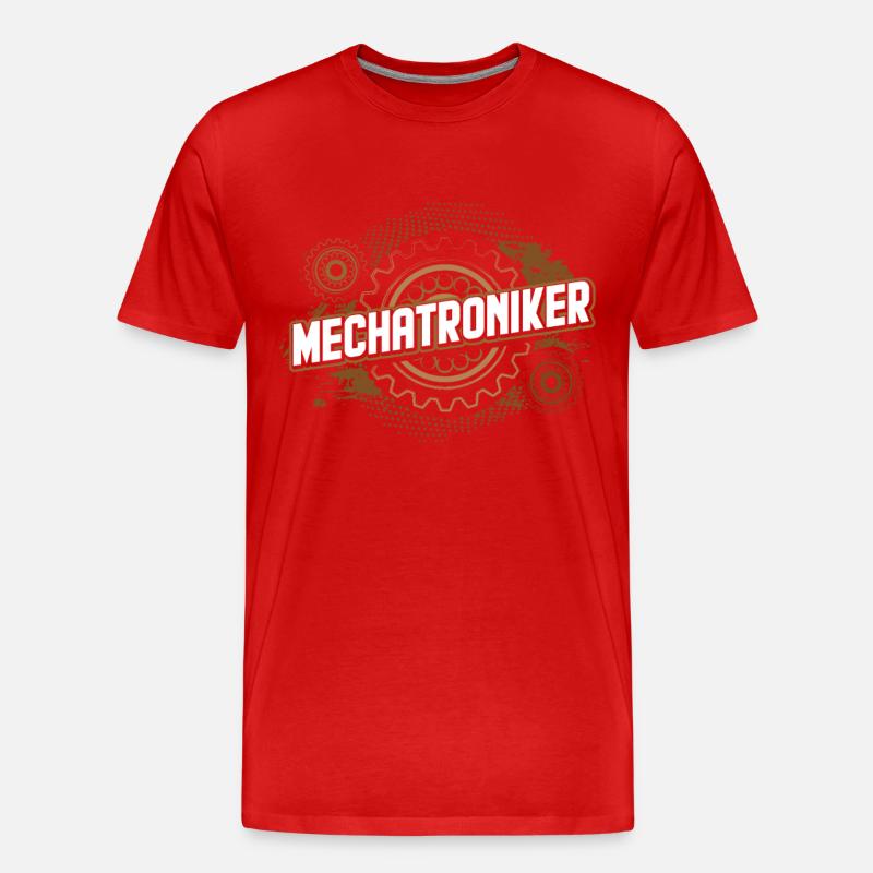 Mechatroniker - Männer Premium Bio T-Shirt - Rot