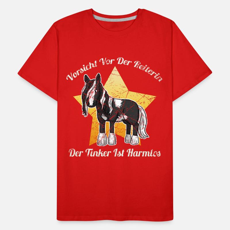 Irish Tinker Pferd Gypsy Cop Männer Premium Bio T-Shirt