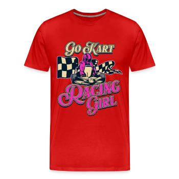 go Kart - Men's Premium Organic T-Shirt - red - Front - Damien (186cm)