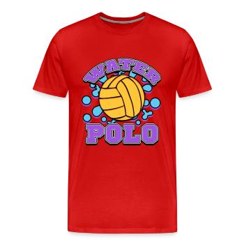 Wasserball - Männer Premium Bio T-Shirt - Rot - Vorne - Damien (186cm)