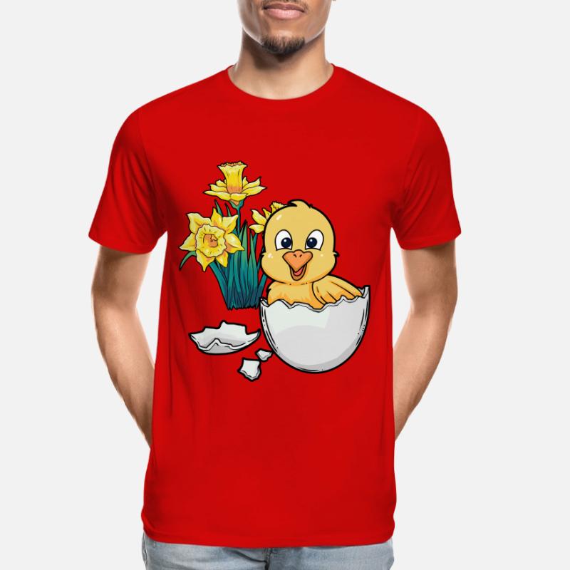 Joyeux Easter Chicks Easter Egg Kids Bébé Chick Egg Egg T-shirt bio Premium Homme