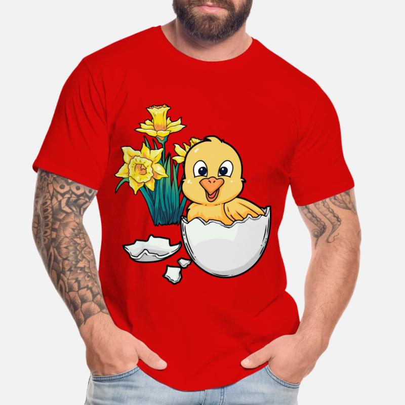 Joyeux Easter Chicks Easter Egg Kids Bébé Chick Egg Egg T-shirt bio Premium Homme