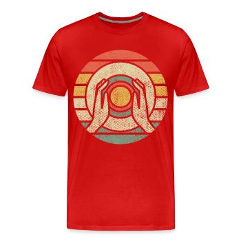 Céramique four rétro poterie poterie artisanat cadeau - T-shirt bio Premium Homme - rouge - Devant - Damien (186cm)