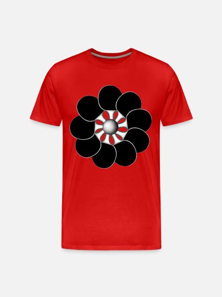 Raquette de ping-pong - T-shirt bio Premium Homme - rouge