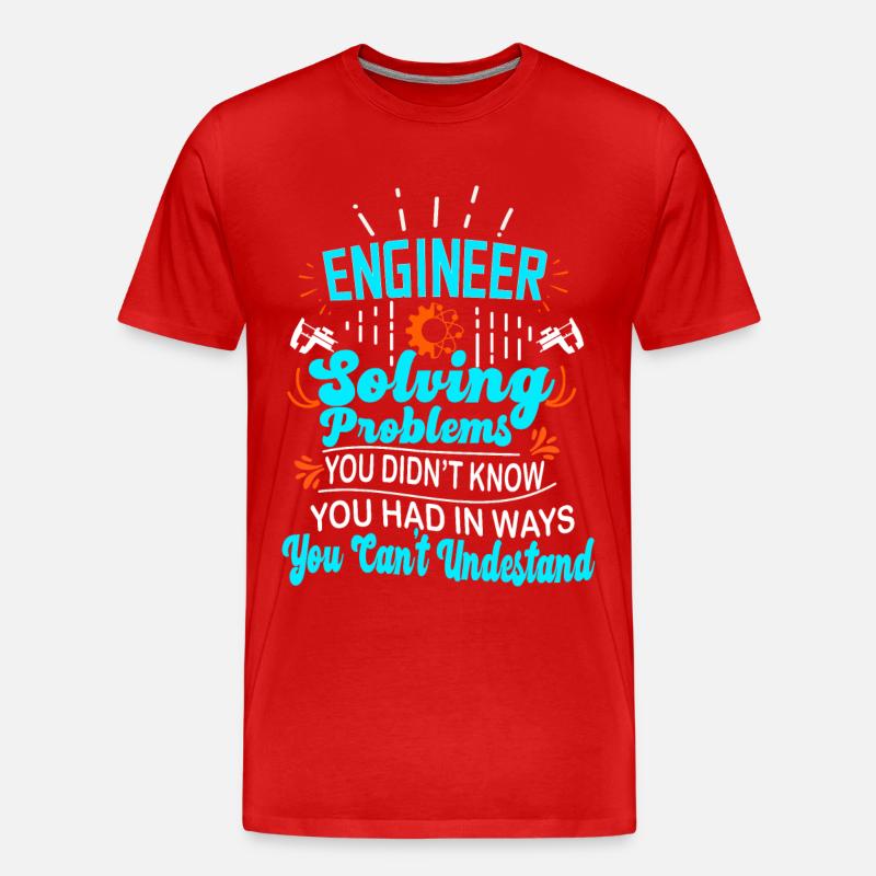 Computer Science Computer Scientist Gift - Men's Premium Organic T-Shirt - red