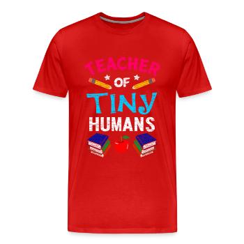 Primary school teacher primary school teacher - Men's Premium Organic T-Shirt - red - Front - Damien (186cm)