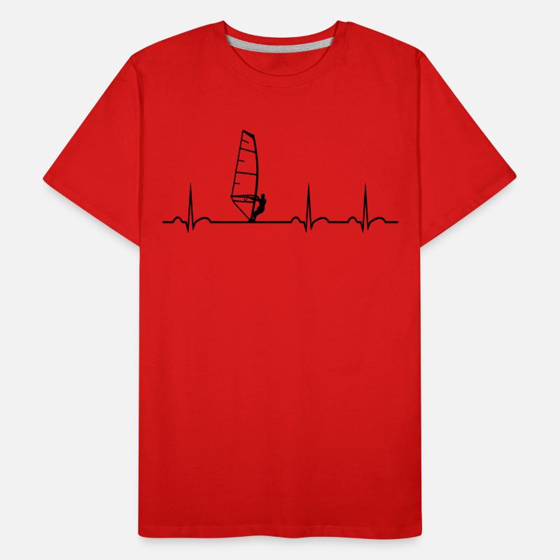 Evolution Windsurfing Surf Windsurfer Surfer Shirt Men's Premium Organic T-Shirt