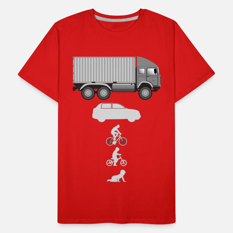 Evolution Container LKW Männer Premium Bio T-Shirt