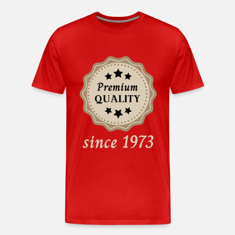 Premium Quality since 1973 - Männer Premium Bio T-Shirt - Rot