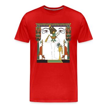 Osiris - Men's Premium Organic T-Shirt - red - Front - Damien (186cm)