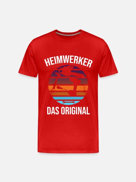 heimwerker das original - Männer Premium Bio T-Shirt - Rot
