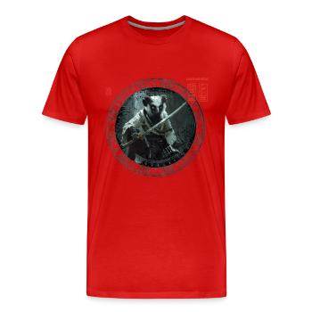 Boardgame Shirt, Brettspiel, Angry Vari Druid - Männer Premium Bio T-Shirt - Rot - Vorne - Damien (186cm)