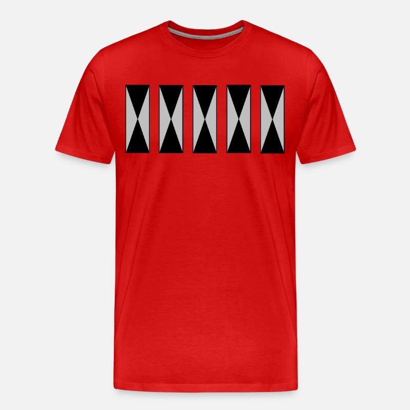 Einfach und einzigartig - Männer Premium Bio T-Shirt - Rot