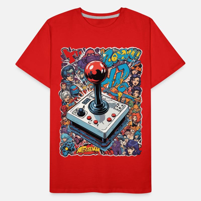 Retro Gamer Joystick / Controller Console Games Men's Premium Organic T-Shirt
