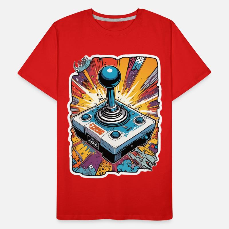 Retro Gamer Joystick / Controller Console Games Men's Premium Organic T-Shirt