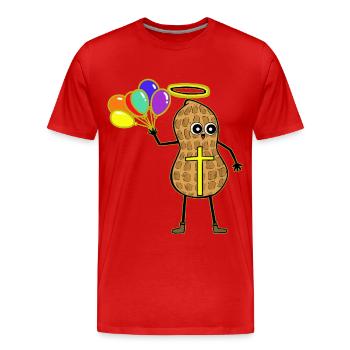 LGBT Erdnuss Gay Pride Erdnüsse Regenbogen - Männer Premium Bio T-Shirt - Rot - Vorne - Damien (186cm)