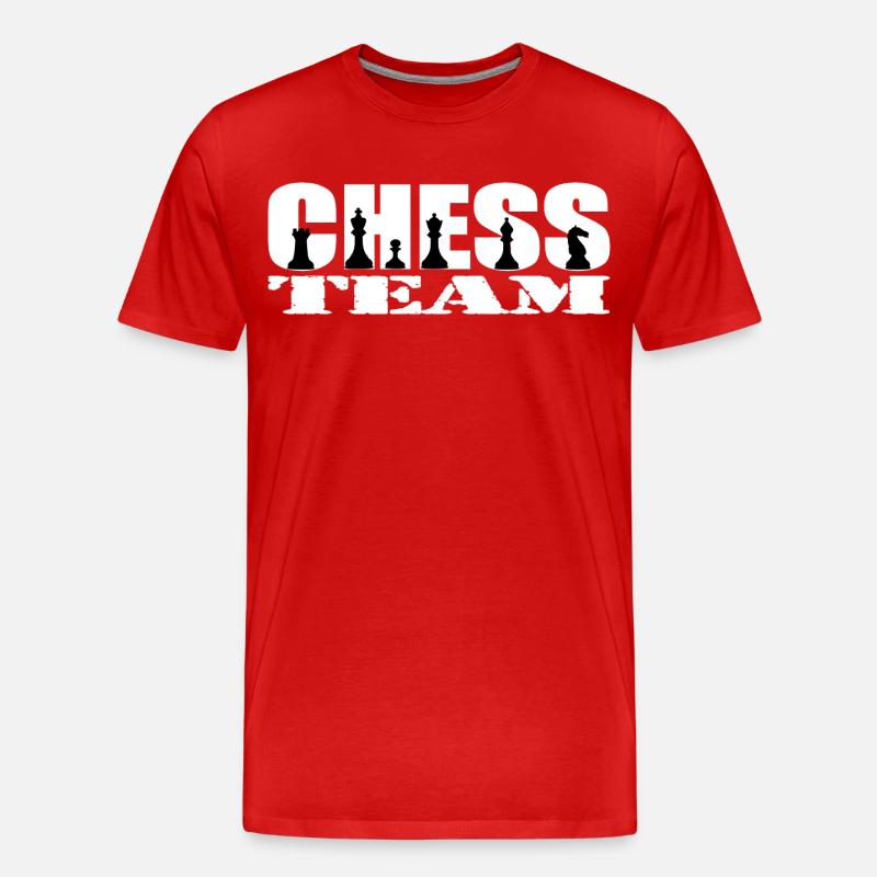 Schach - Männer Premium Bio T-Shirt - Rot