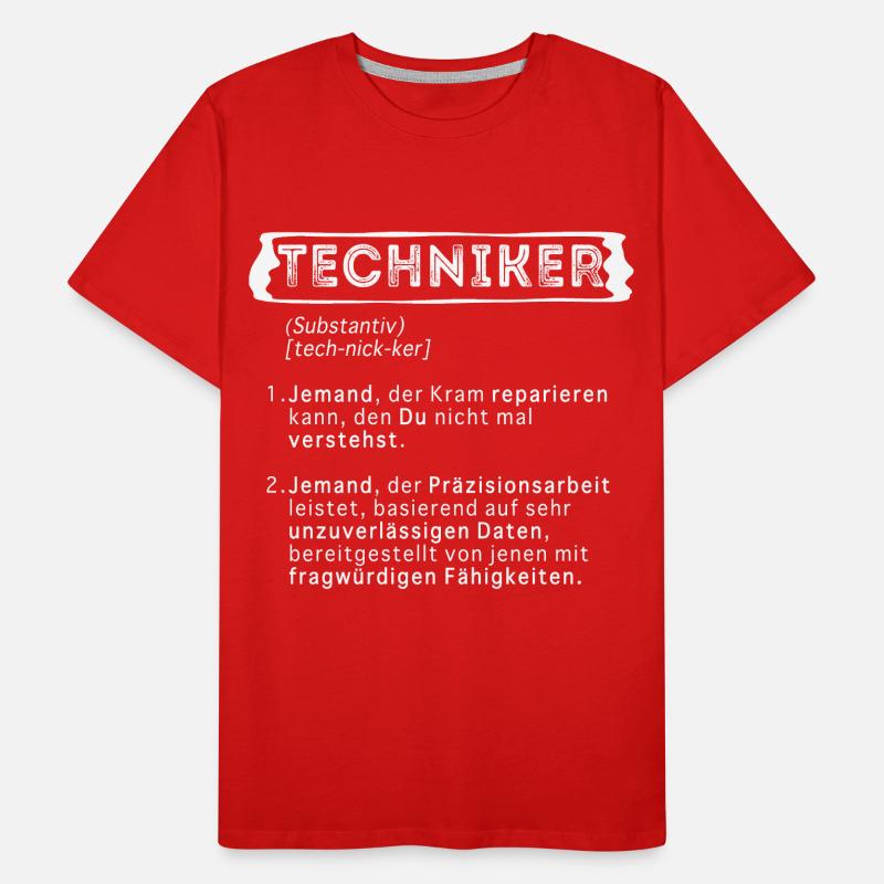 TECHNIKER WÖRTERBUCH Männer Premium Bio T-Shirt