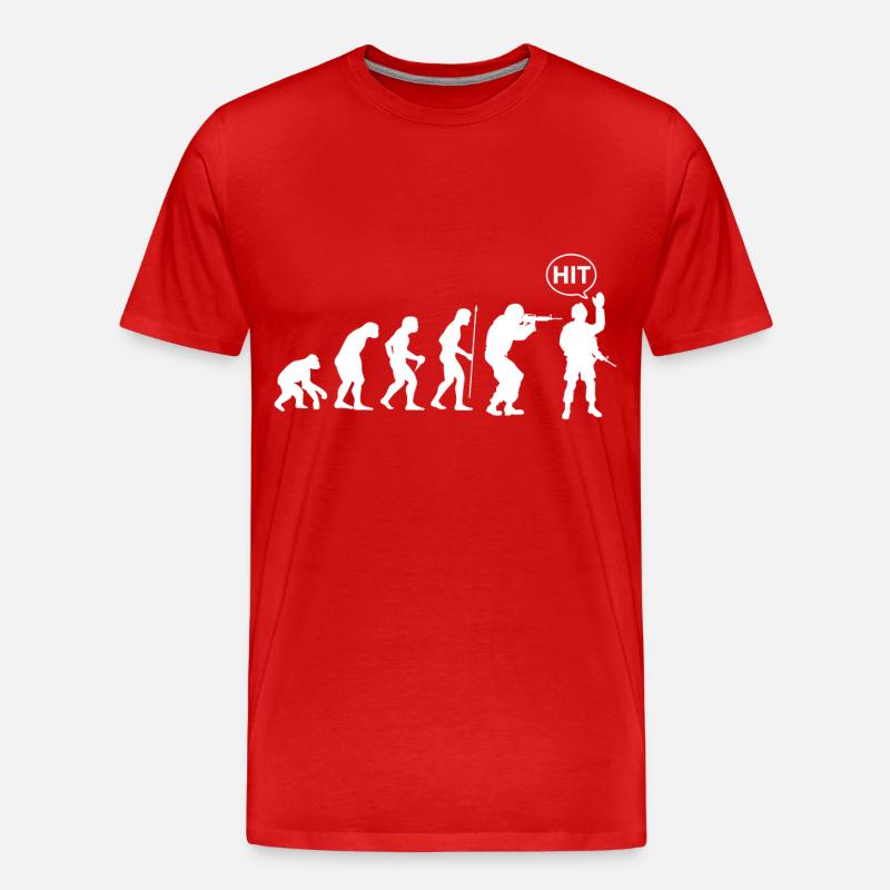 Airsoft Evolution - Männer Premium Bio T-Shirt - Rot