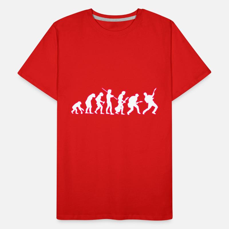 Human EVOLUTION guitarist Men's Premium Organic T-Shirt