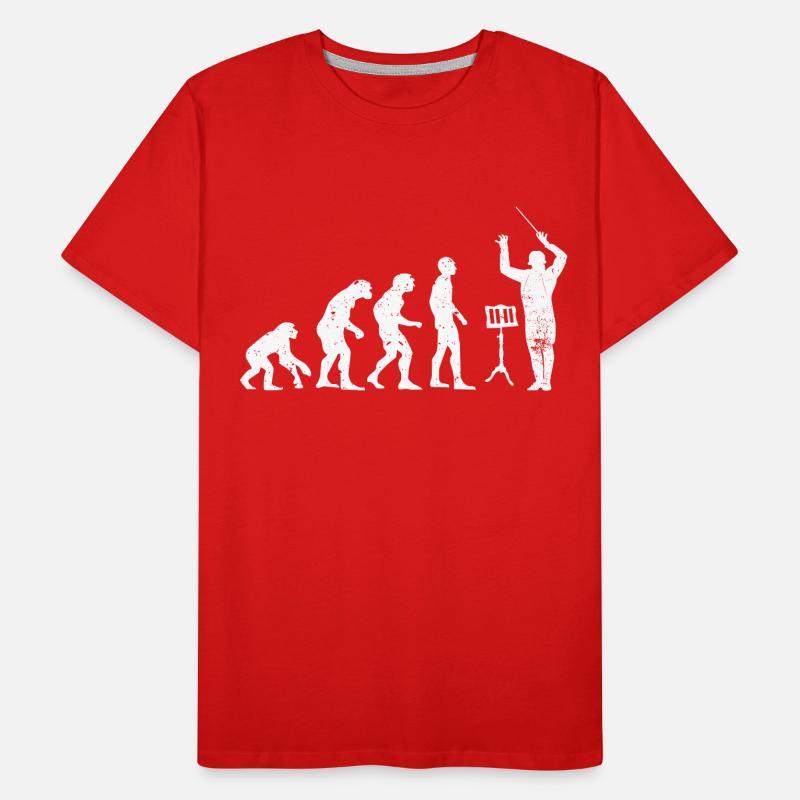 Dirigent Evolution Musiker Geschenkidee Männer Premium Bio T-Shirt