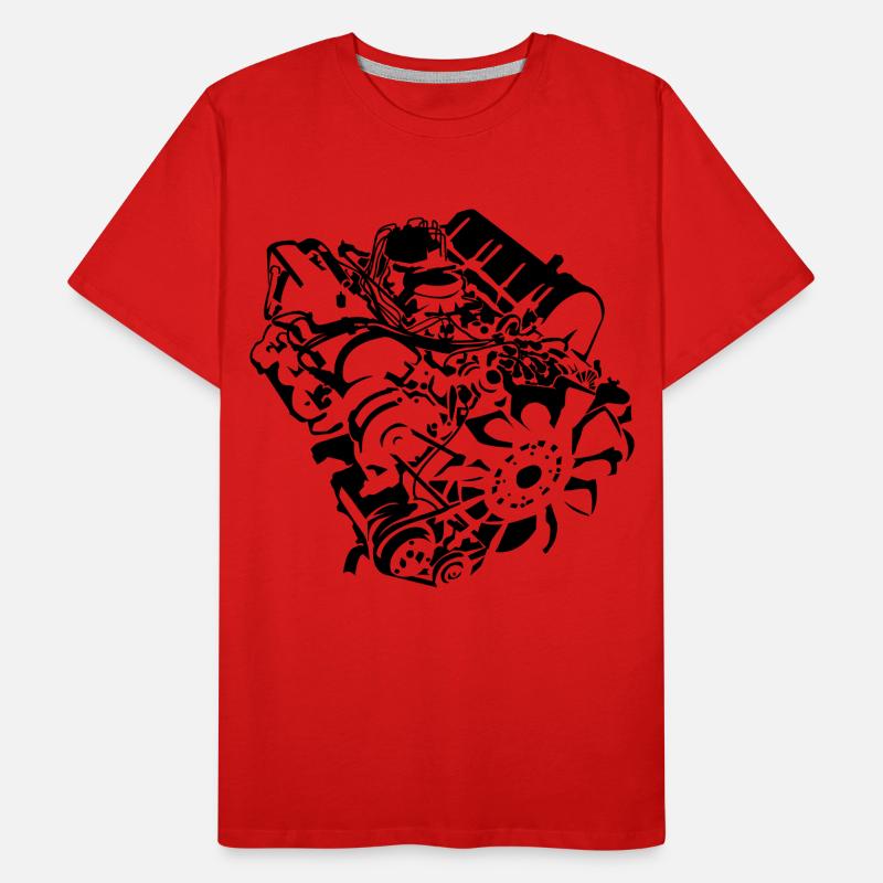 V8_Motor T-shirt bio Premium Homme