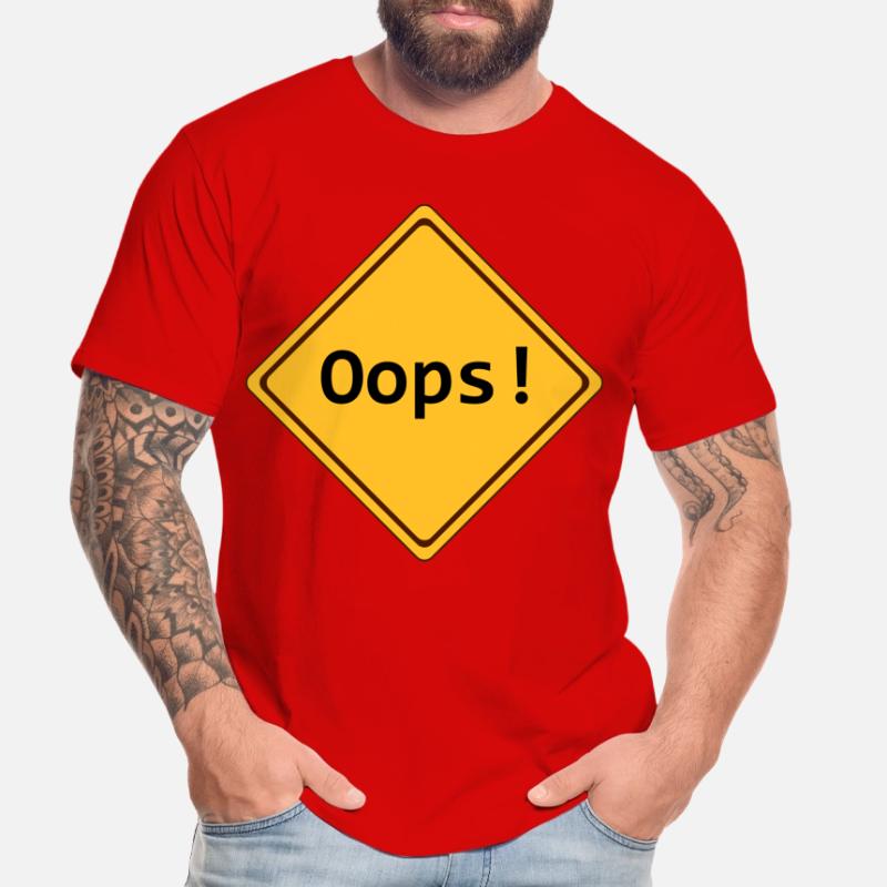 error, oops !, customizable Men's Premium Organic T-Shirt