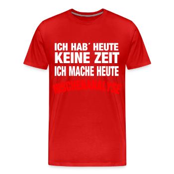 Nischenanalyse - Männer Premium Bio T-Shirt - Rot - Vorne - Damien (186cm)
