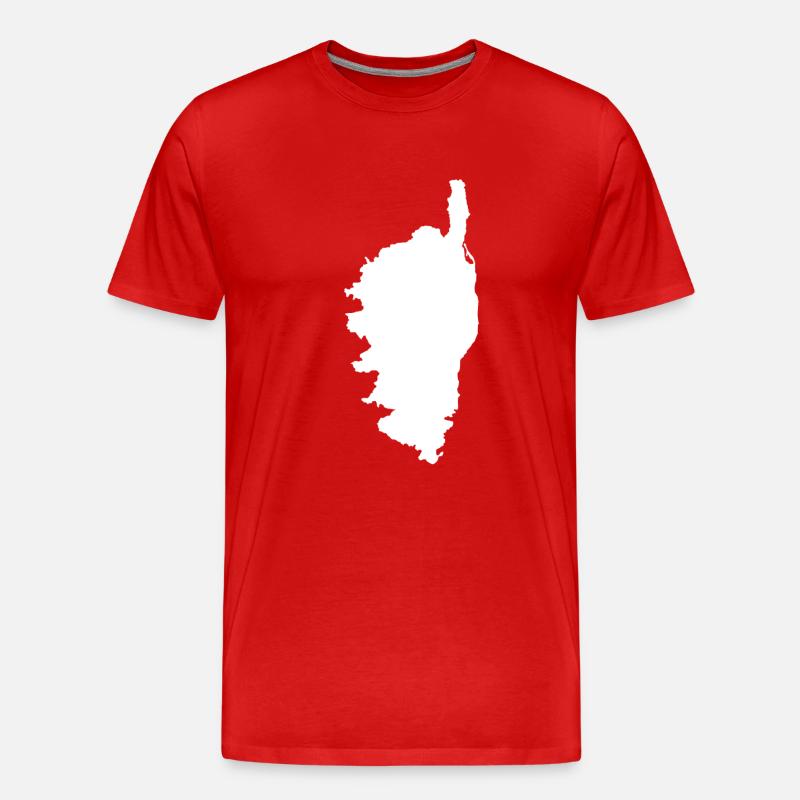 Korsika - Männer Premium Bio T-Shirt - Rot