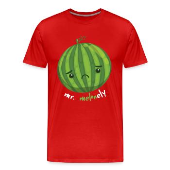 fruit - T-shirt bio Premium Homme - rouge - Devant - Damien (186cm)