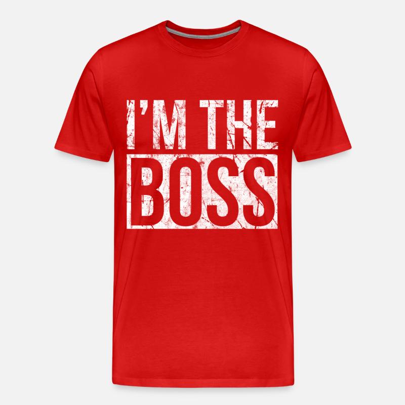 Boss Chef CEO Geschenkidee - Männer Premium Bio T-Shirt - Rot