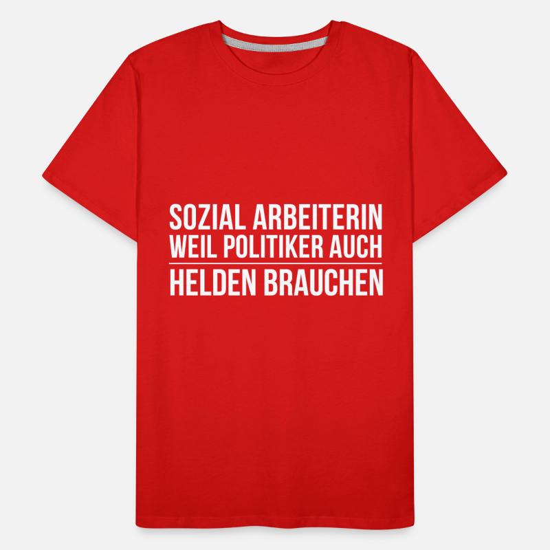 Sozialarbeiter Sozialarbeiterin Beruf Geschenkidee Männer Premium Bio T-Shirt
