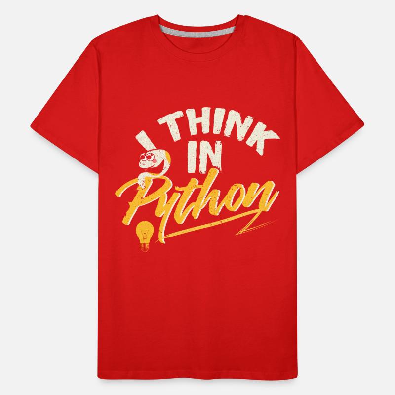 Python Programmierer Männer Premium Bio T-Shirt